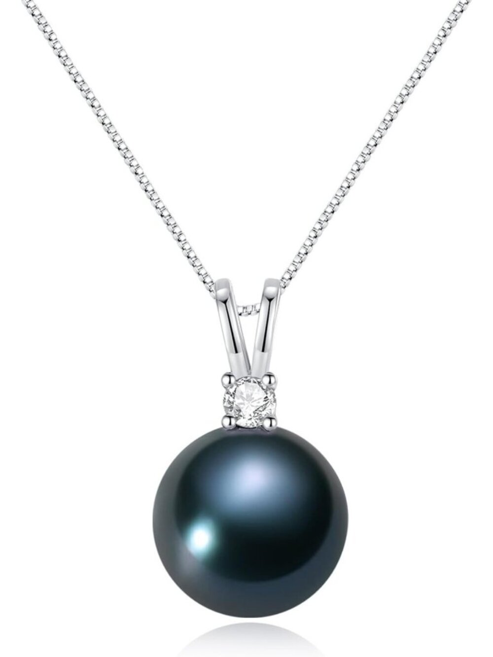 Elegant 925 Sterling Silver Pearl Pendant Necklace - Perfect Gift for Women